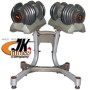 Дъмбели с регулиращо се тегло до 32,5 кг, Fit Motion