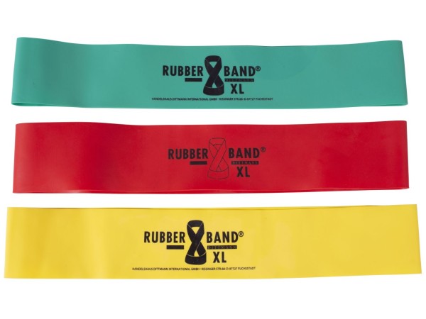 Ластик за фитнес син  - strong latex aerobic band ring, Fit Motion