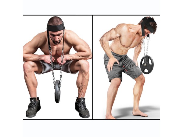Наглавник с верига за тренировка на врата, JK Fitness