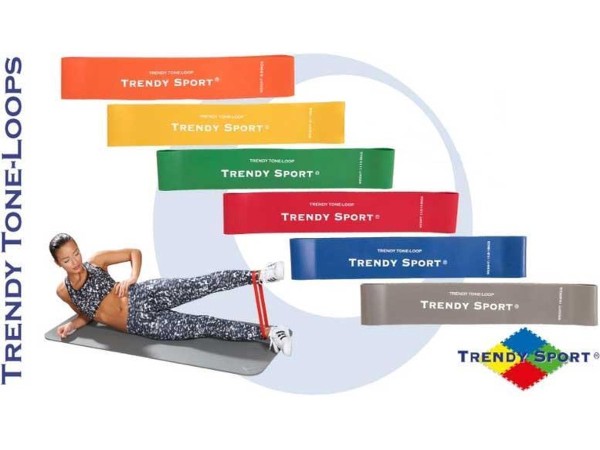 Ластици мини за тренировка, зелен, Mini bands Trendy 