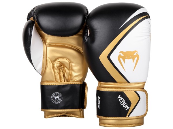 Боксови ръкавици Venum Contender 2.0 Boxing Gloves black white gold