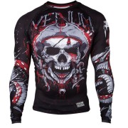 Рашгард Venum Pirate 3.0 Rashguard black red 