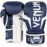 Боксови ръкавици Venum Elite Boxing Gloves white navy blue